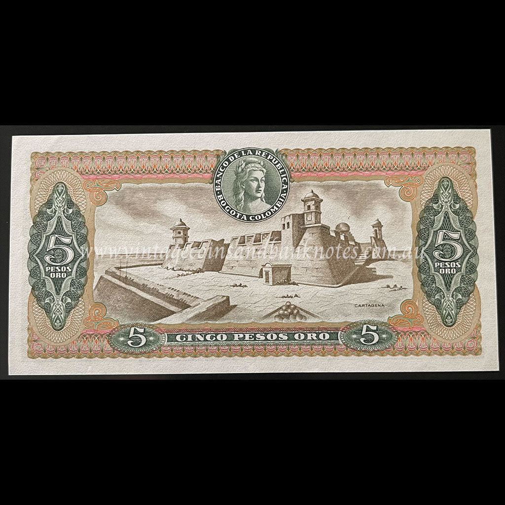 Colombia 1979 5 Pesos Oro UNC