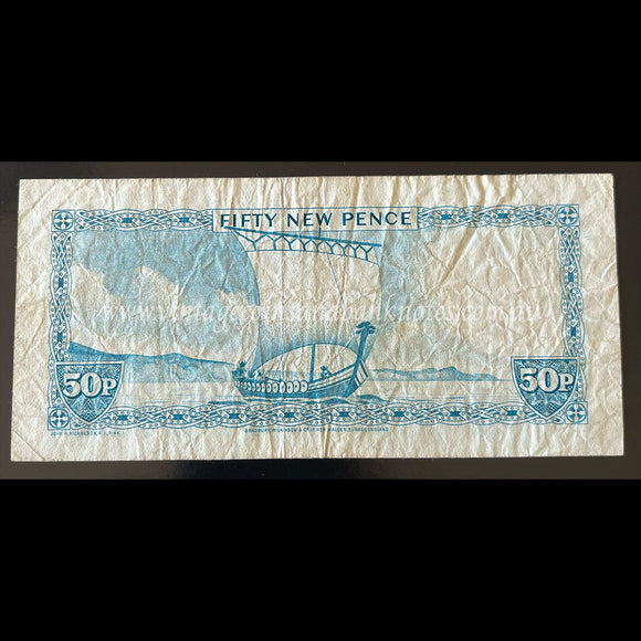 Isle of Man ND (1979) 50 New Pence FINE