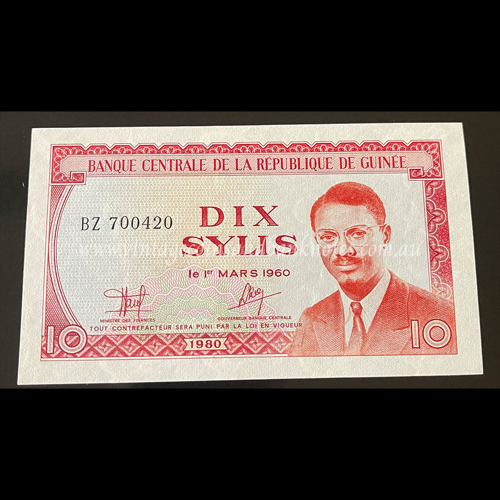 Guinea 1980 10 Sylis UNC