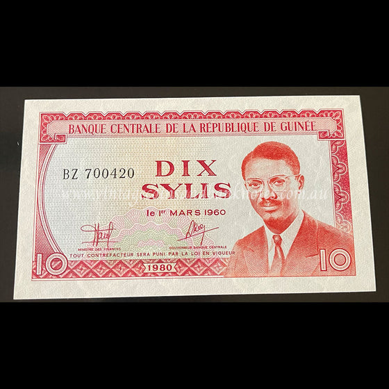 Guinea 1980 10 Sylis UNC