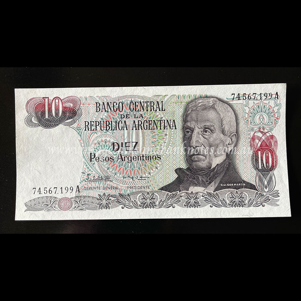 Argentina ND (1983-84) 10 Pesos Argentinos UNC