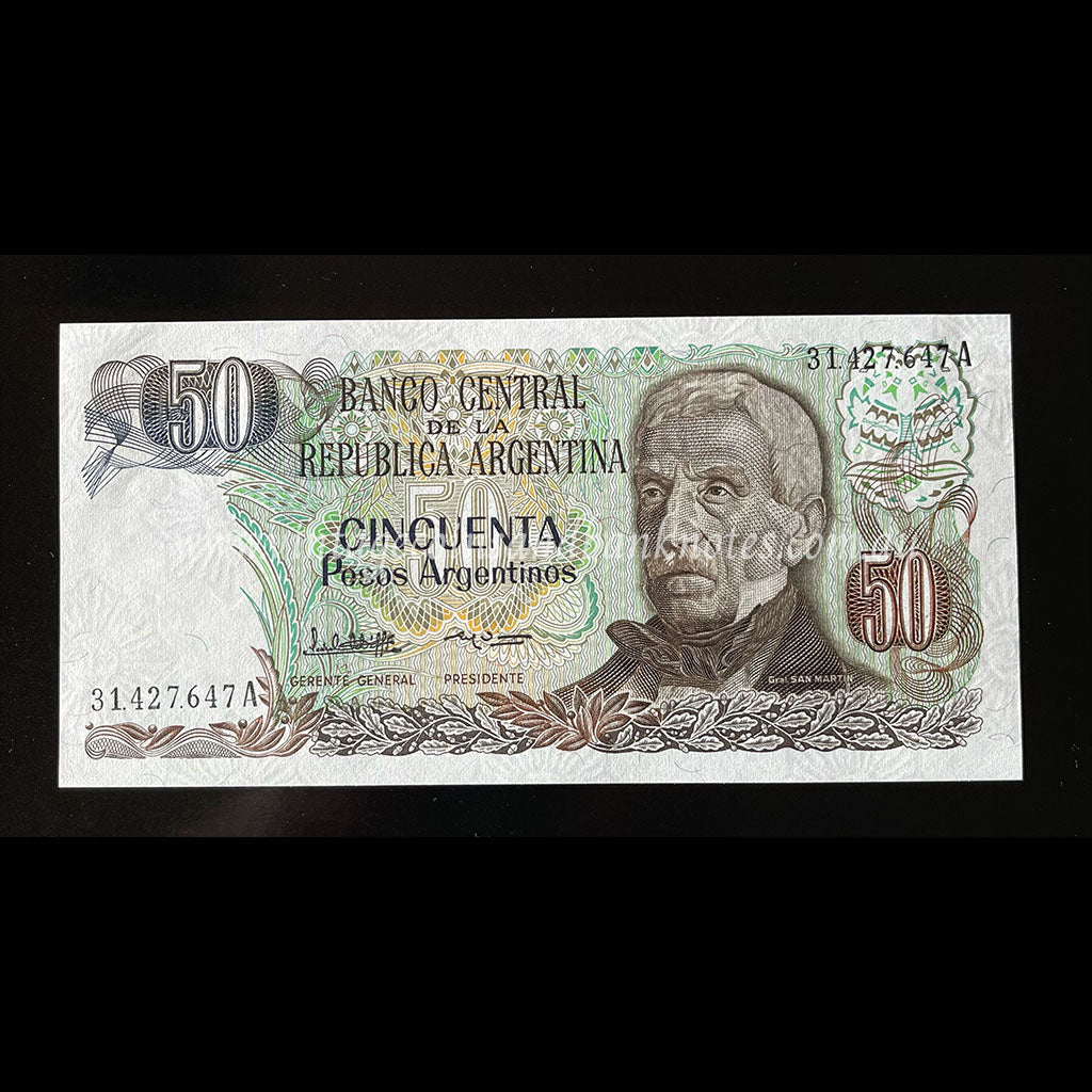 Argentina ND (1983-85) 50 Pesos Argentinos UNC