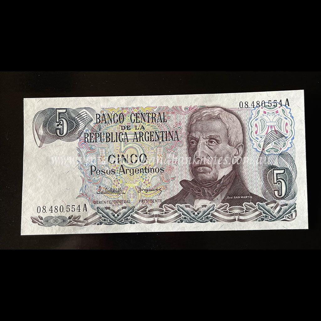 Argentina ND (1983-84) 5 Pesos Argentinos UNC