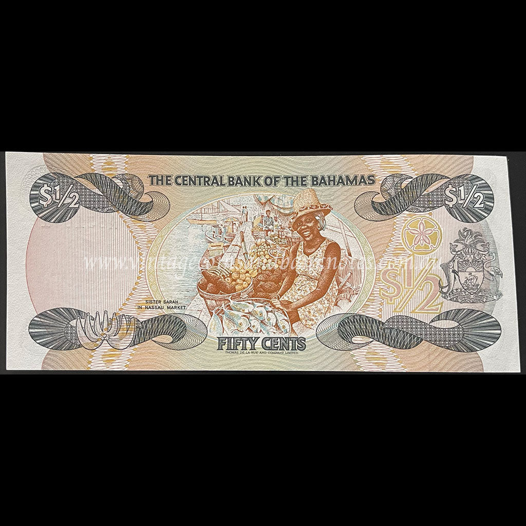 Bahamas ND (1984) 1/2 Dollar (50 Cents) UNC