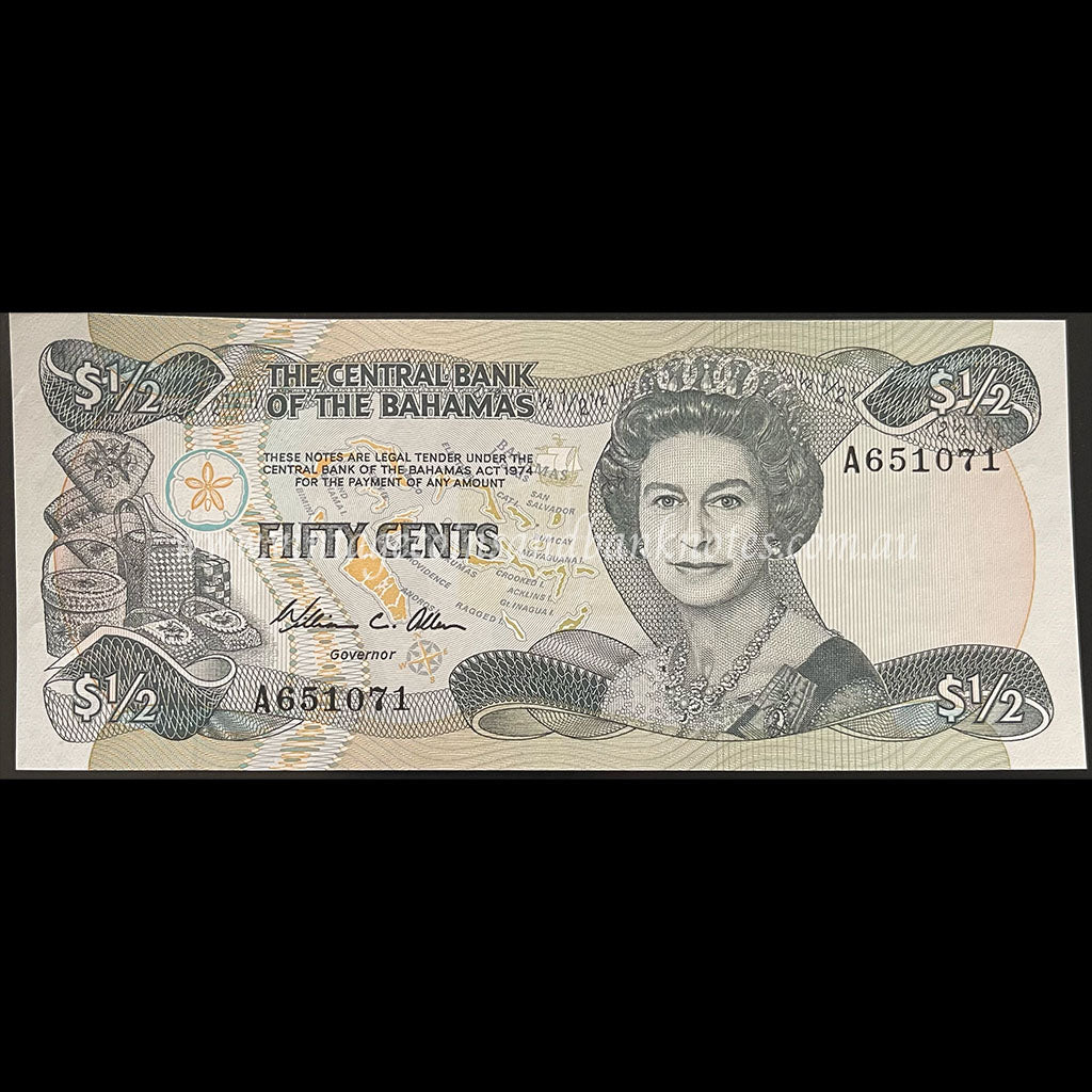 Bahamas ND (1984) 1/2 Dollar (50 Cents) UNC