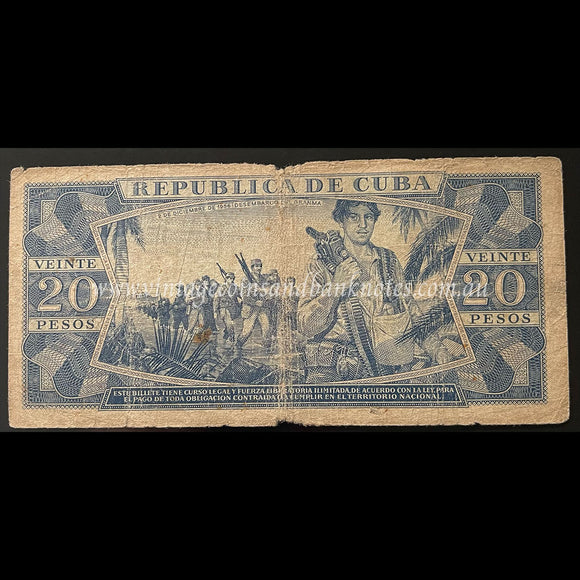 Cuba 1987 20 Pesos VG