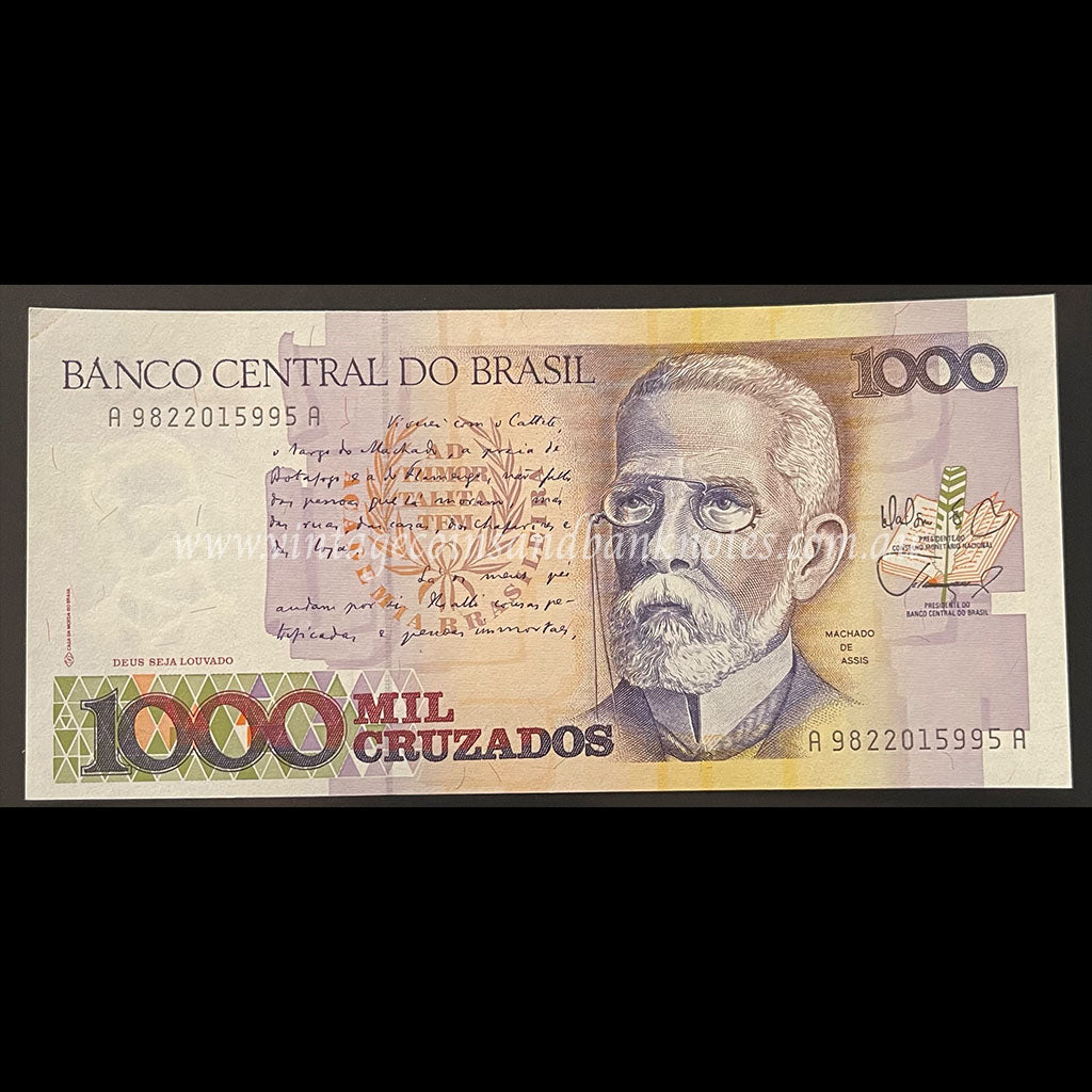 Brazil ND (1988) 1000 Cruzados UNC