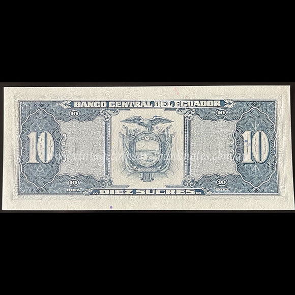 Ecuador 1988 10 Sucres UNC