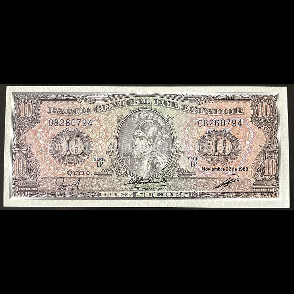 Ecuador 1988 10 Sucres UNC