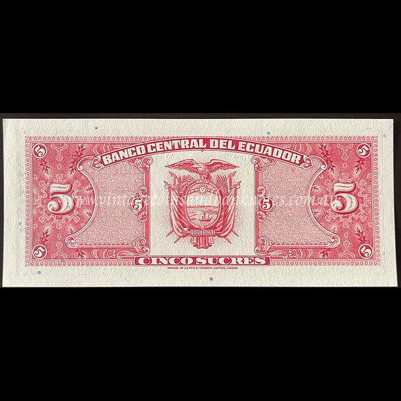 Ecuador 1988 5 Sucres UNC