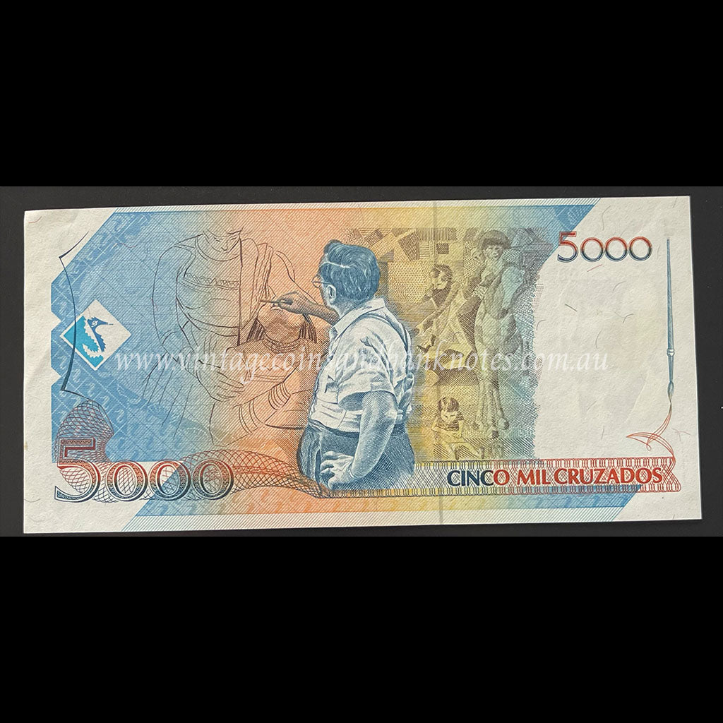 Brazil ND (1989) 5 Cruzados Novos (on 5000 Cruzados) UNC