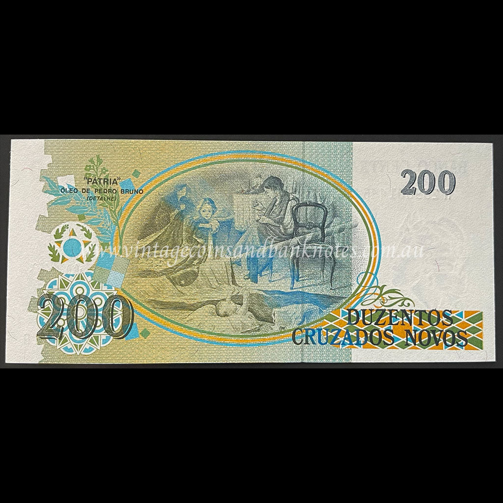 Brazil ND (1990) 200 Cruzados Novos (200 Cruzeiros) UNC