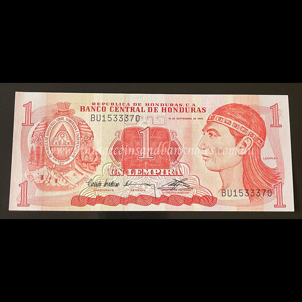 Honduras 1992 1 Lempira UNC