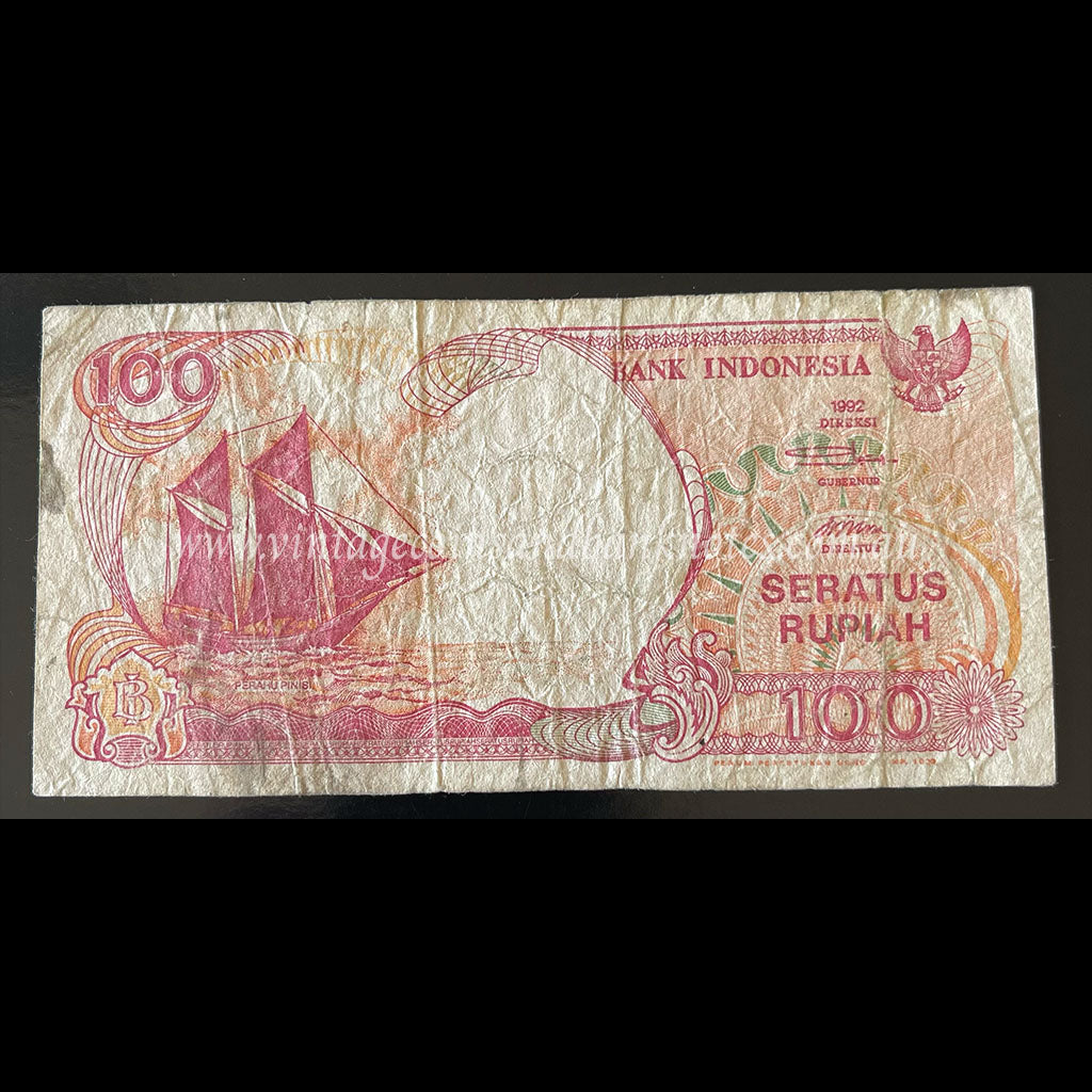 Indonesia 1992 100 Rupiah VG