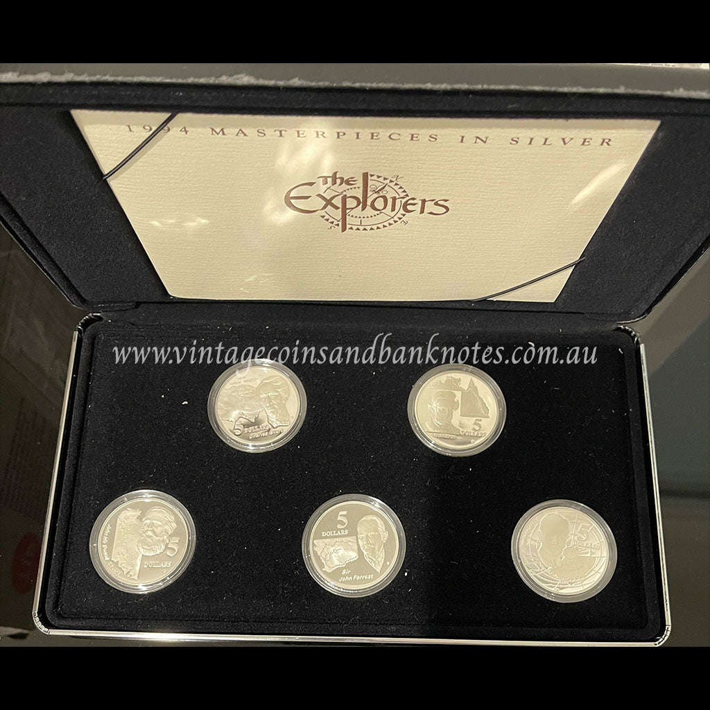 1994 $5 Proof Masterpieces in Silver - The Explorers