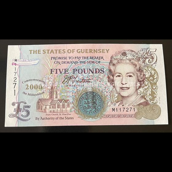 Guernsey 2000 5 Pounds UNC