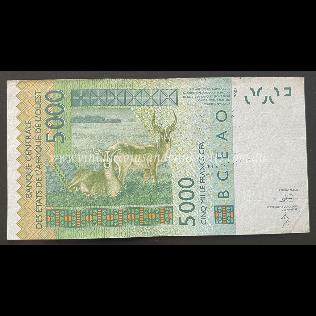 Benin 2003 (2014) 5000 Francs UNC