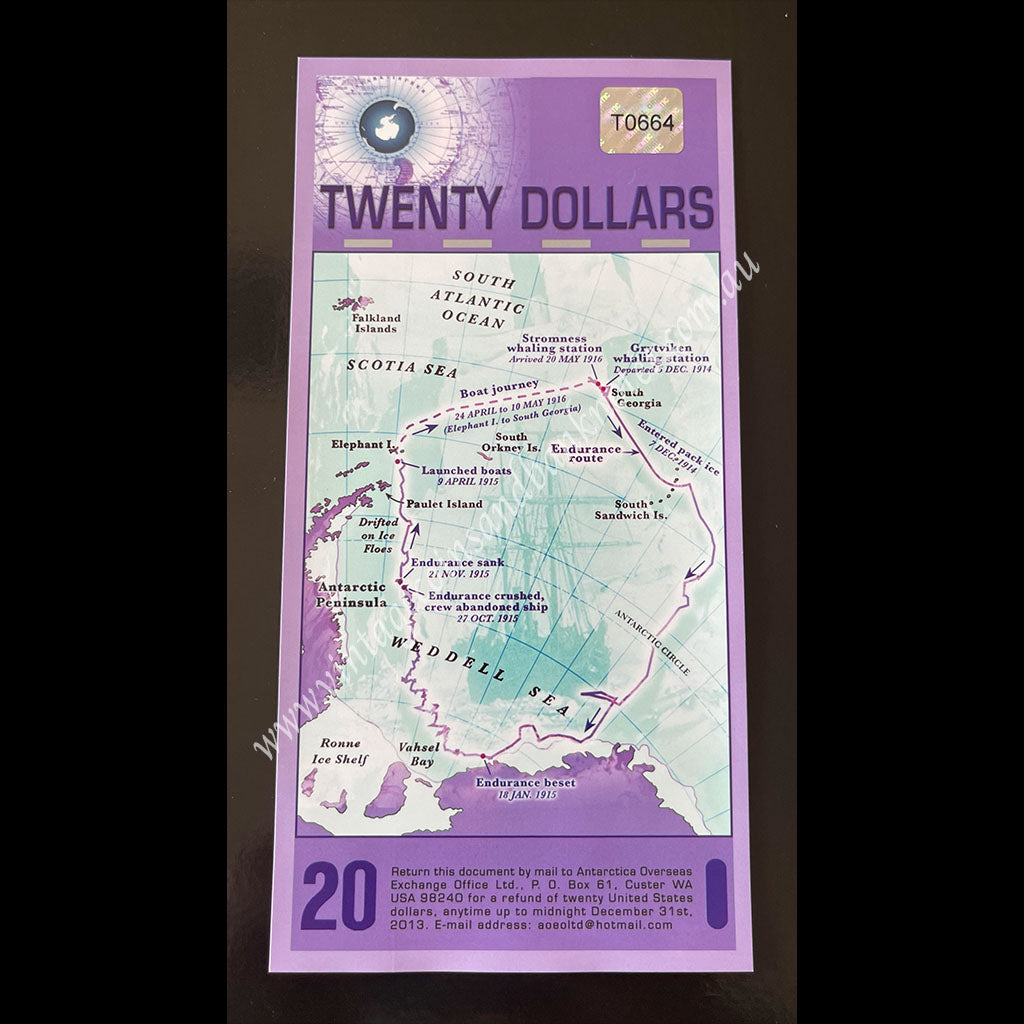 Antarctica 2008 $20 UNC