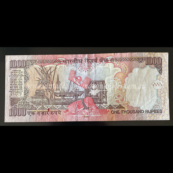 India 2009 1000 Rupees EF