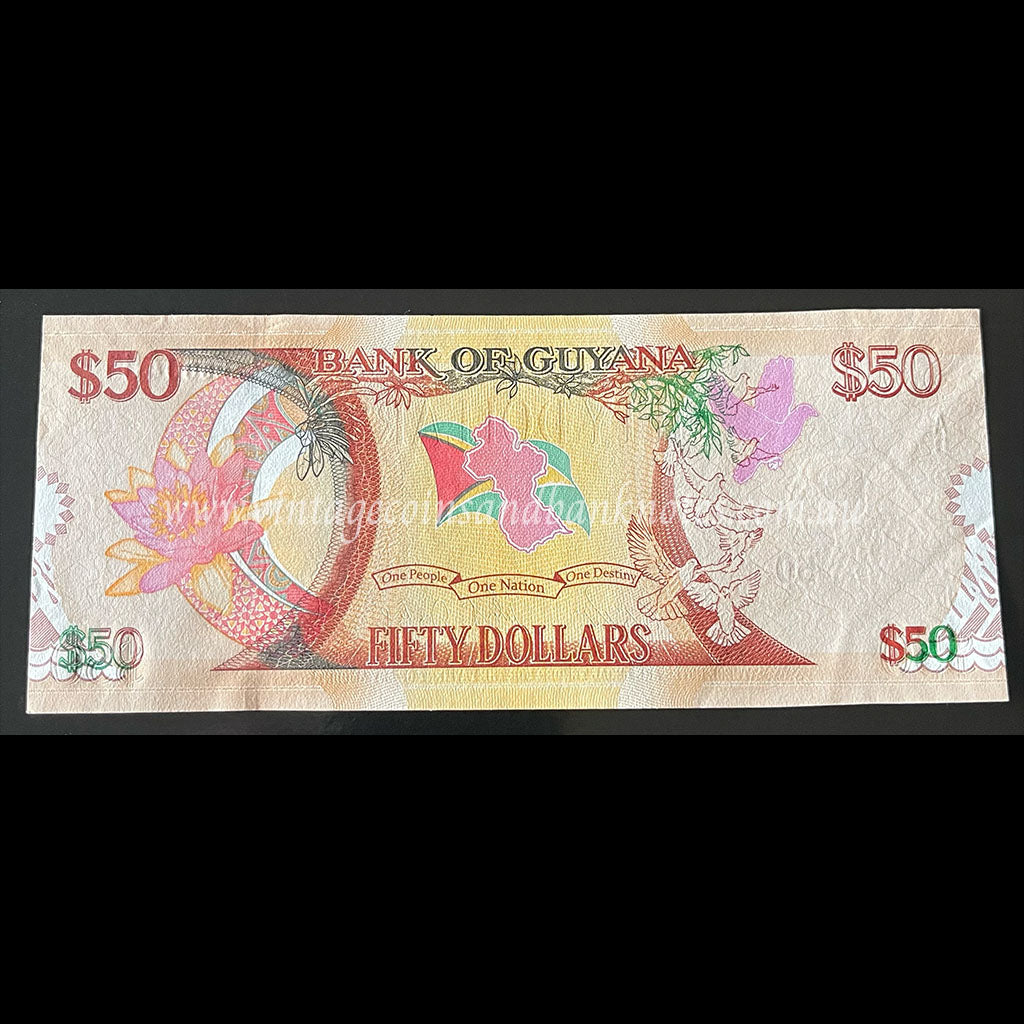 Guyana 2016 $50 UNC
