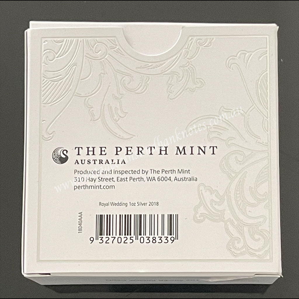 2018 $1 Royal Wedding of HRH Prince Henry of Wales and Ms Meghan Markle 1 oz Silver Proof Coin