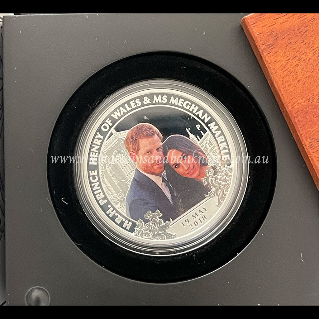 2018 $1 Royal Wedding of HRH Prince Henry of Wales and Ms Meghan Markle 1 oz Silver Proof Coin