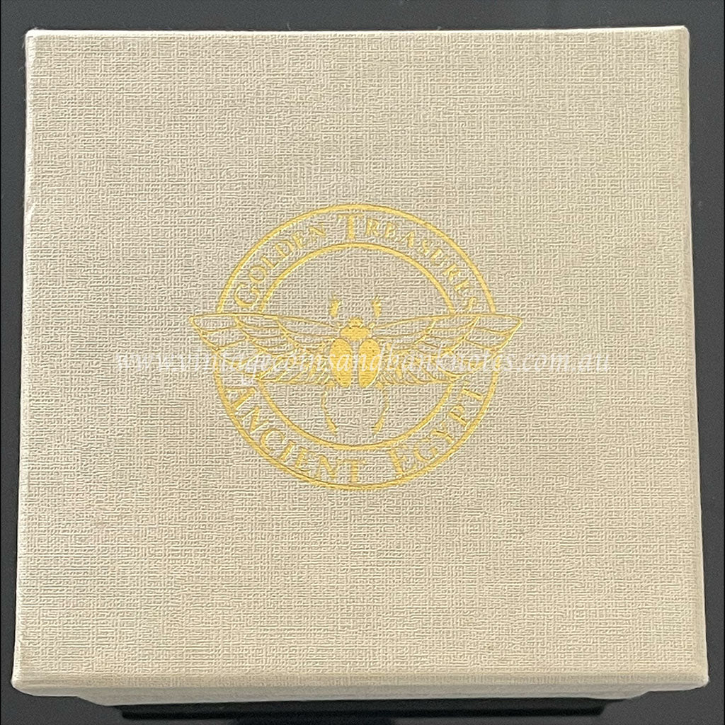 2019 $2 The Golden Treasures Ancient Egypt Pyramid 2 oz Silver Antiqued Tuvalu Proof Coin