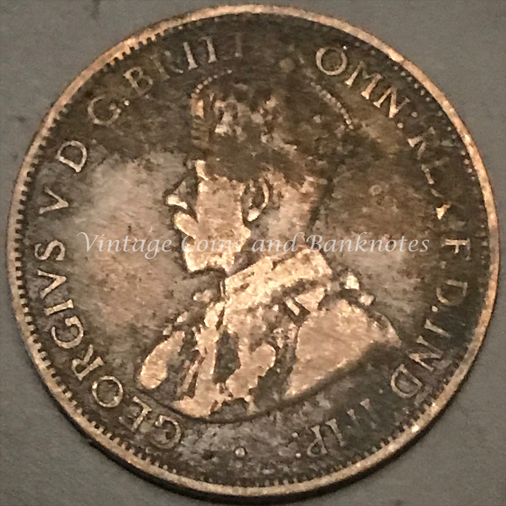 1911L Half Penny George V FINE