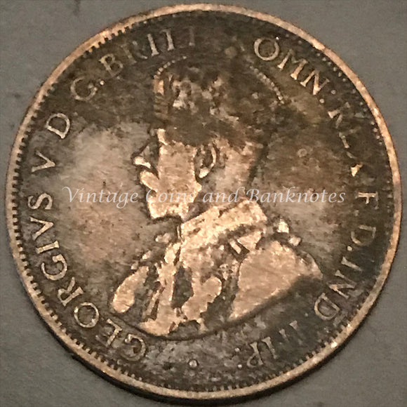 1911L Half Penny George V FINE