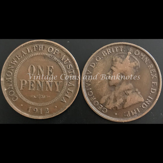 1912H Penny George V FINE+