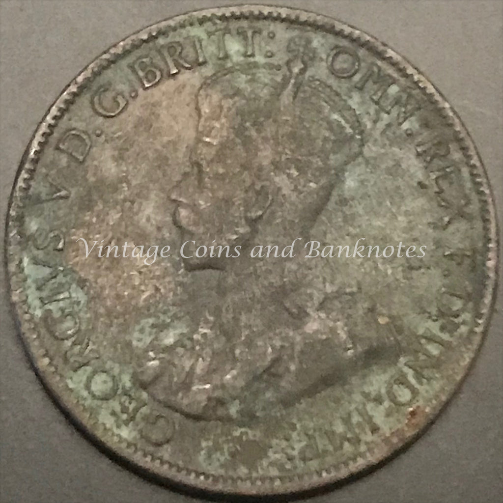 1915H Half Penny George V FINE Key Date VERY RARE