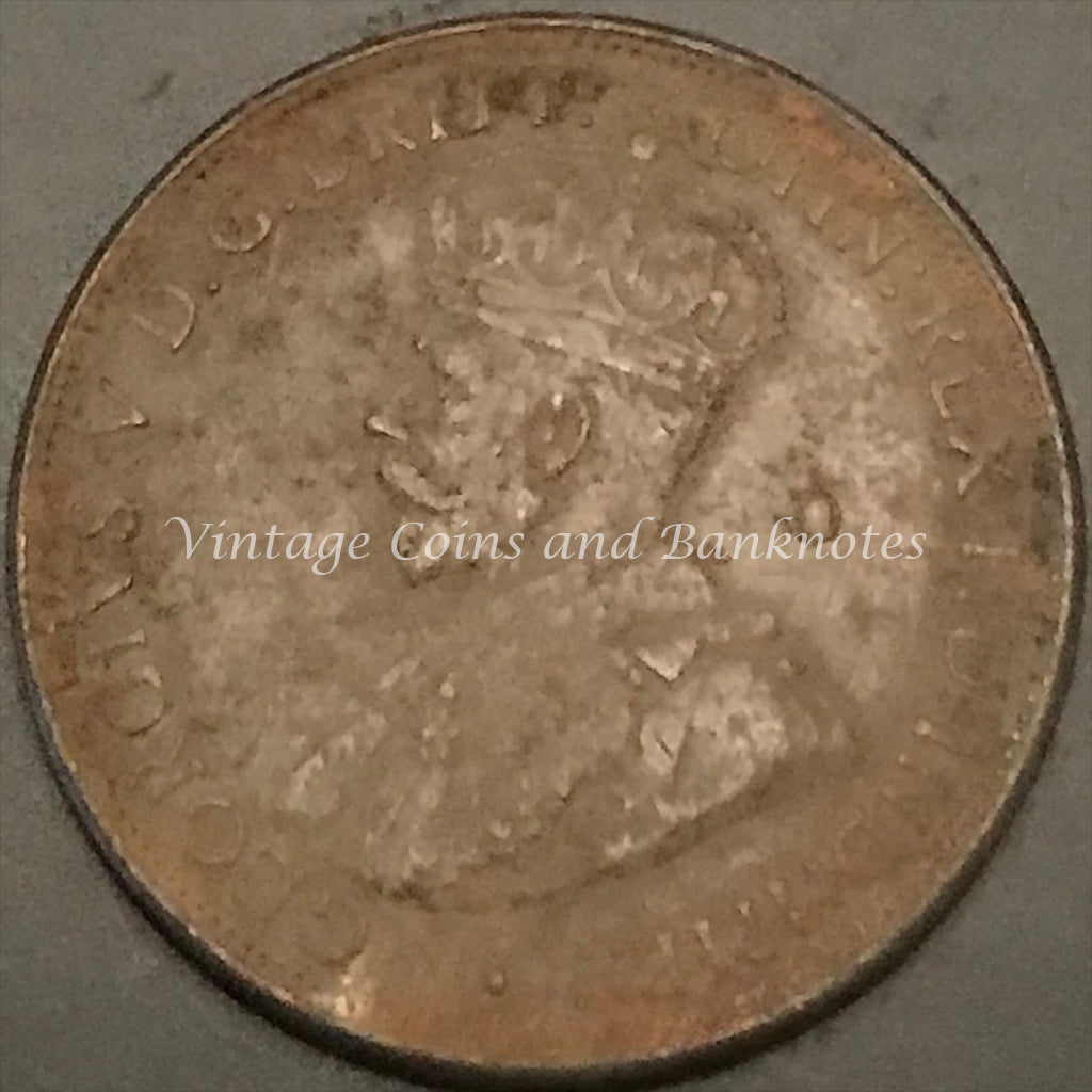 1917C Half Penny George V VG
