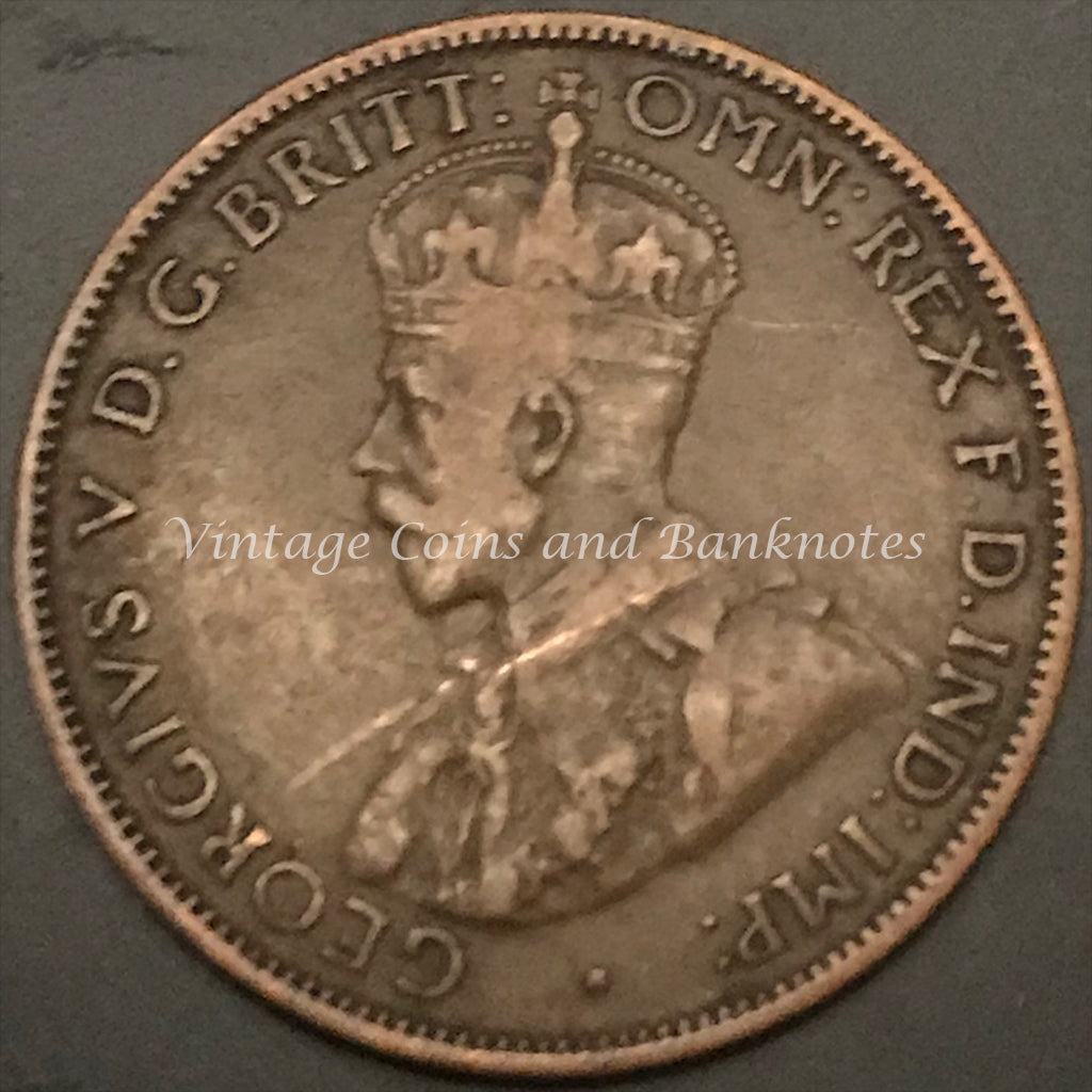 1918C Half Penny George V gFINE