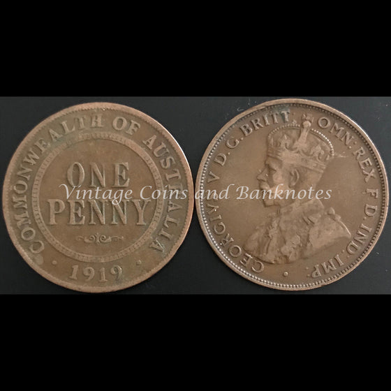 1919M Penny George V gFINE+