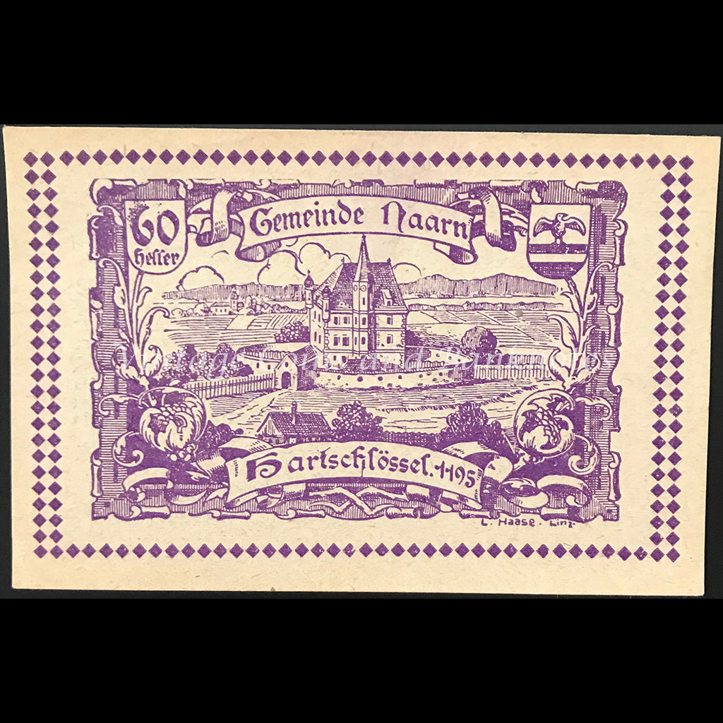 Austria 1920 60 Heller - Naarn Notgeld UNC