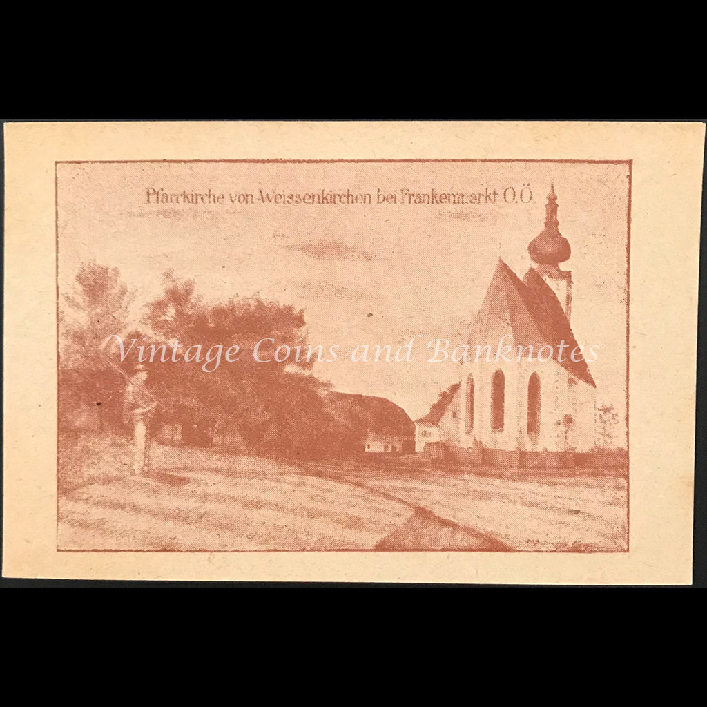 Austria 1920 10 Heller - Weissenkirchen Notgeld UNC