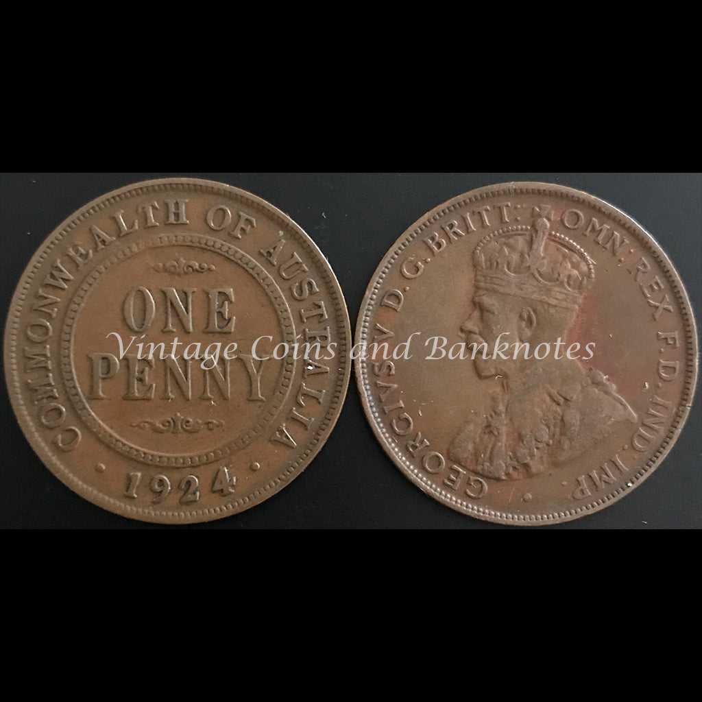 1924 Penny George V aVF