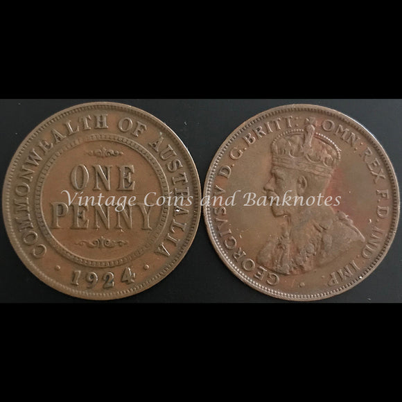 1924 Penny George V aVF