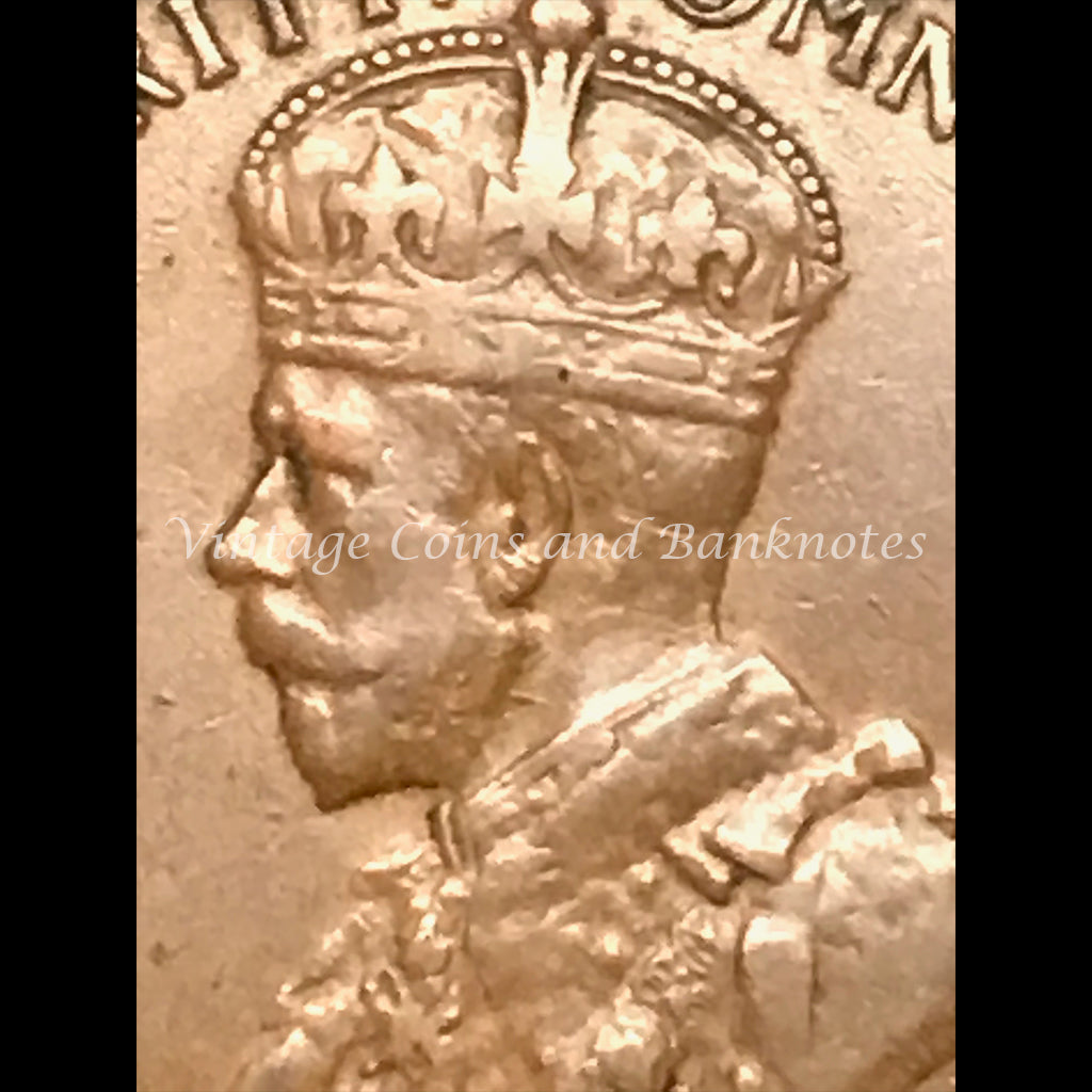 1925 Penny George V Key Date gVF+