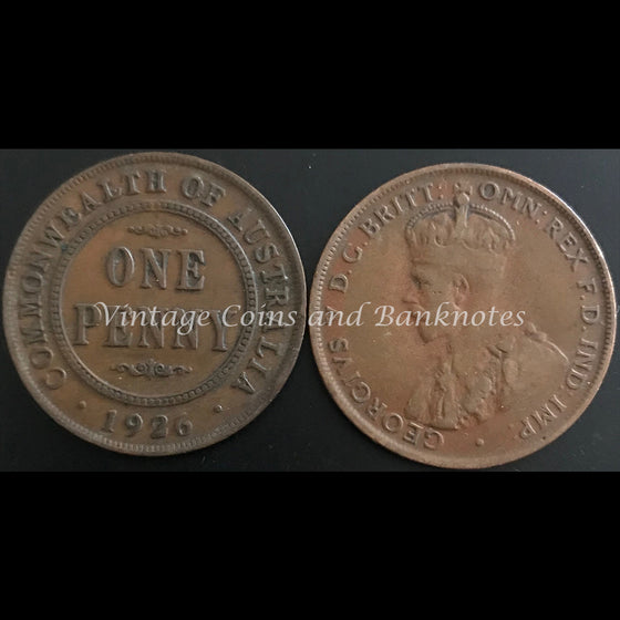 1926 Penny George V aVF