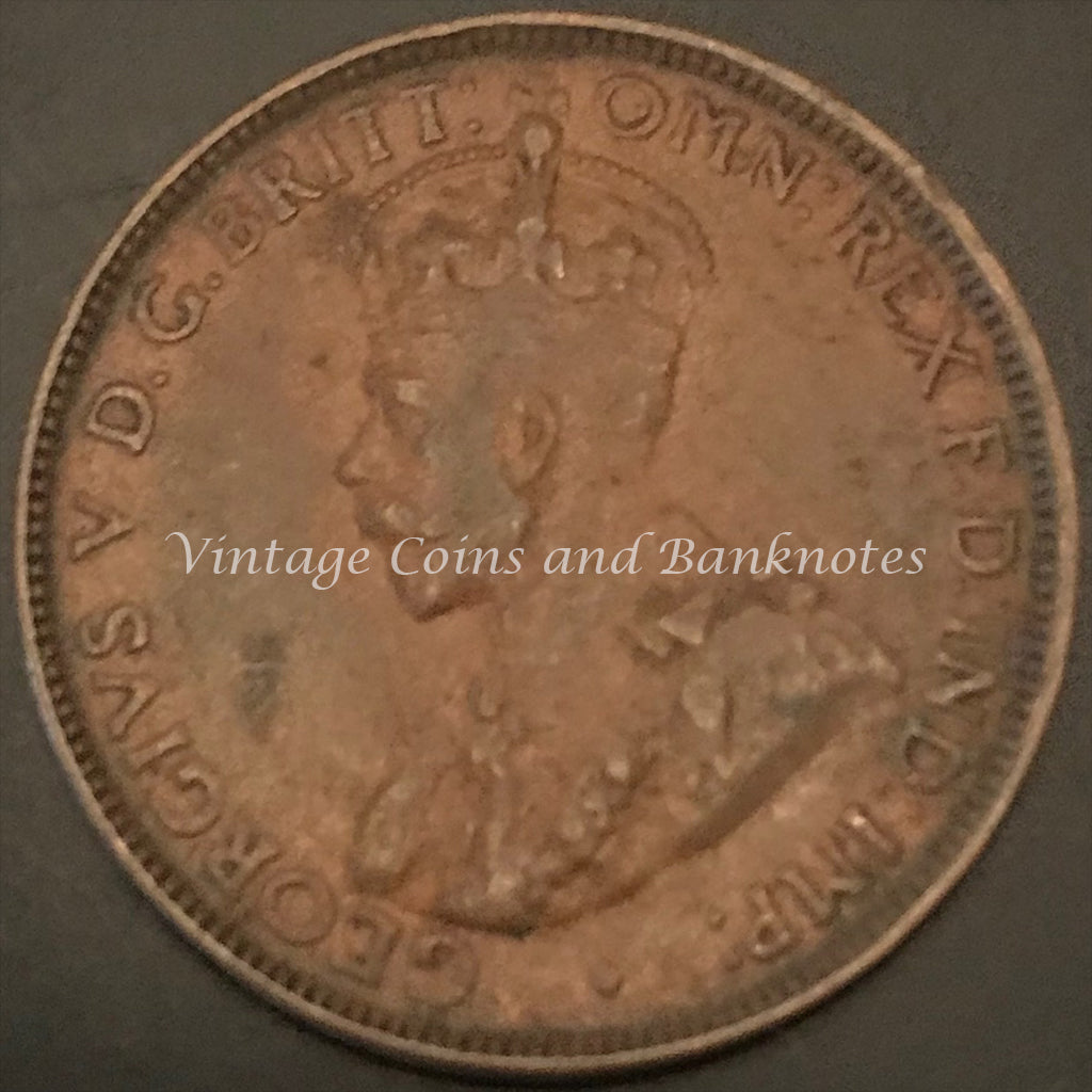 1928M Half Penny George V VF