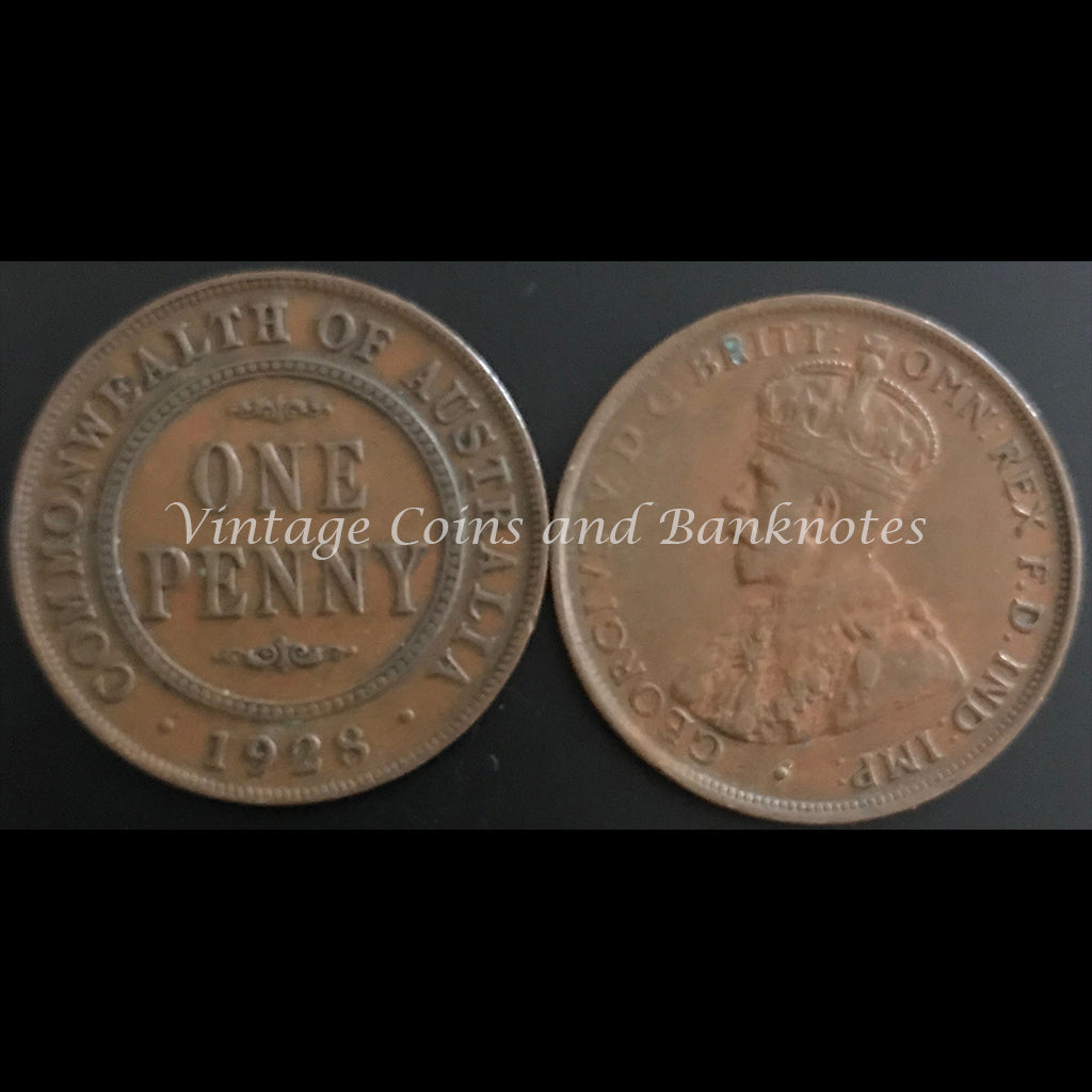 1928 Penny George V aVF