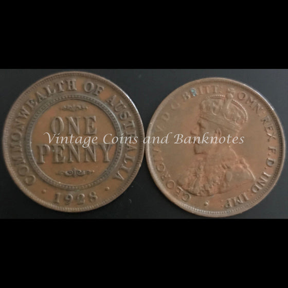 1928 Penny George V aVF