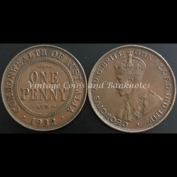 1932M Penny George V VF