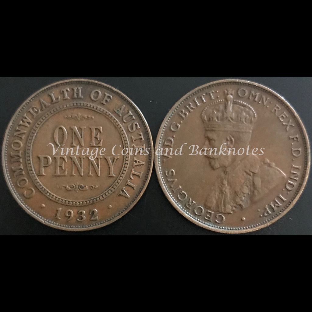 1932M Penny George V VF