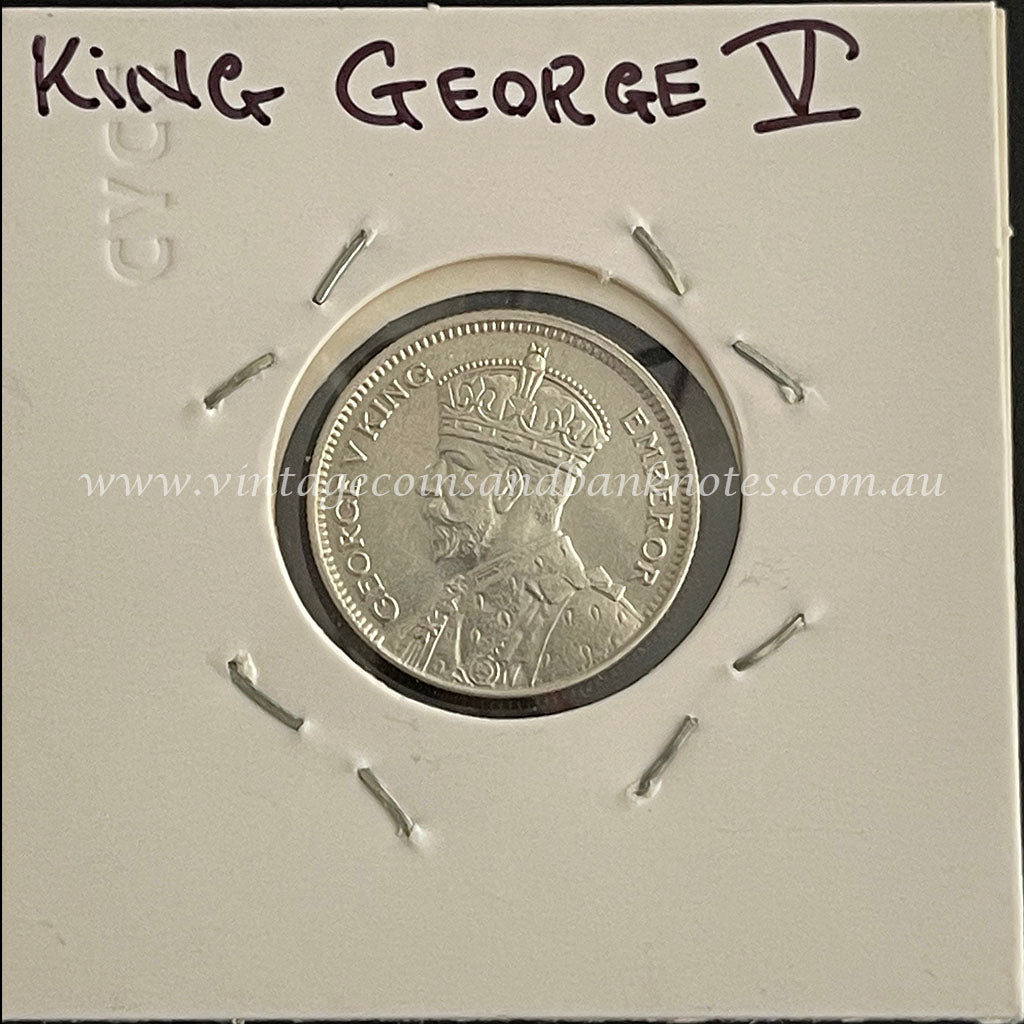 1934 New Zealand Sixpence King George V UNC