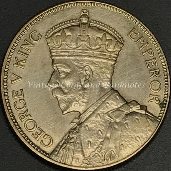 1935 Fiji Florin George V King Emperor UNC
