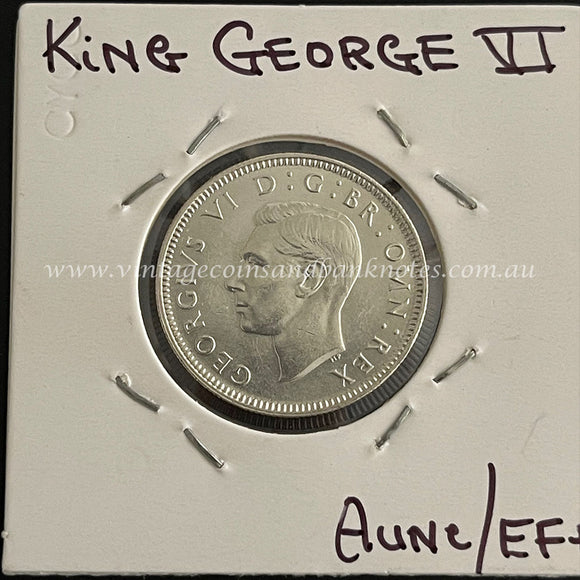 1943 British Shilling King George VI gEF/aUNC