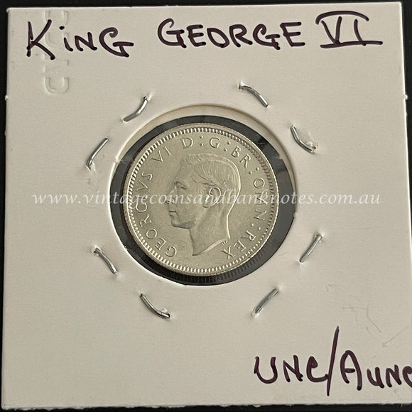 1946 British Sixpence King George VI aUNC/UNC