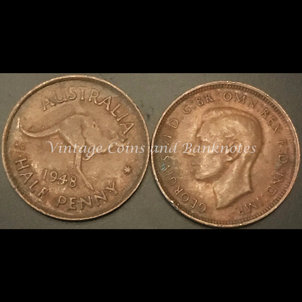 1948P Y. Half Penny George VI VF